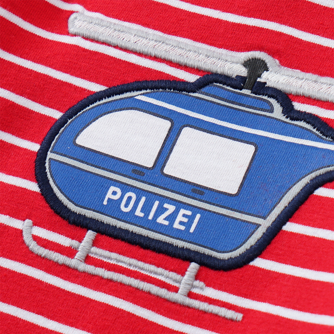 Baby Langarmshirt mit Polizei-Applikation