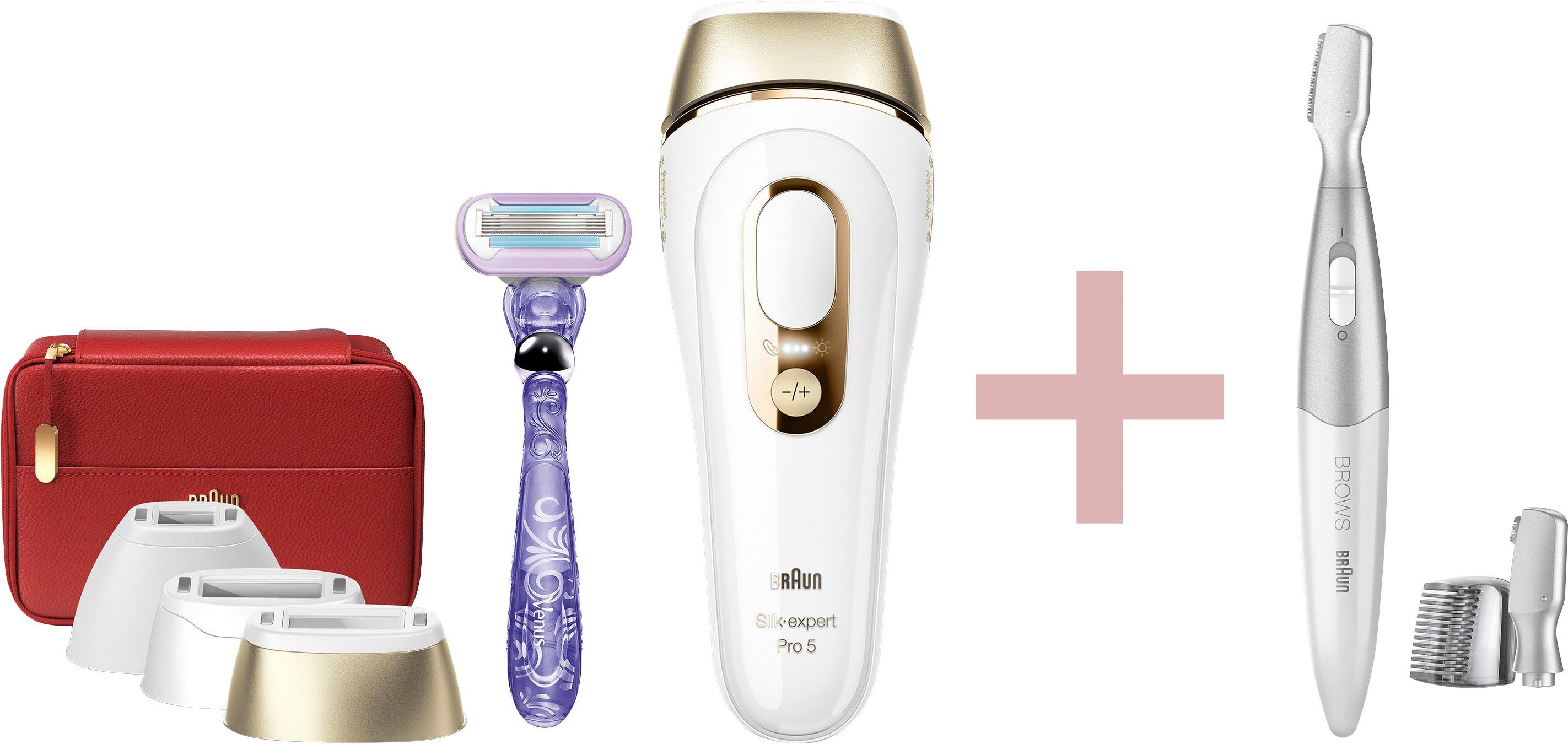 Braun IPL-Haarentferner HERO, Silk-Expert Pro 5 PL5267, 400.000 Lichtimpulse, Skin Pro 2.0 Sensor