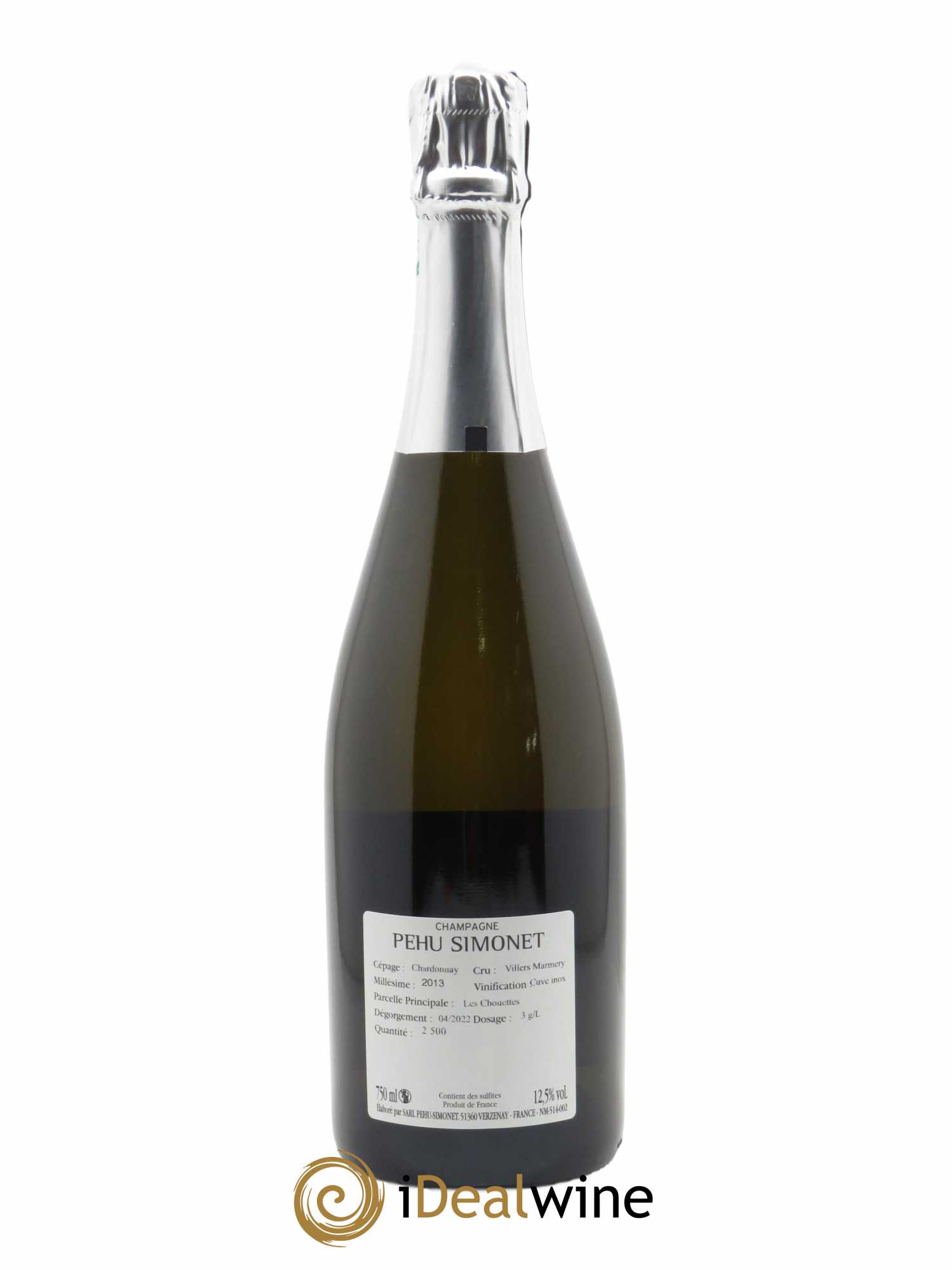 Fins lieux n°7 Les Chouettes 1er Cru Extra Brut Pehu Simonet  2013 - Lot de 1 Bouteille