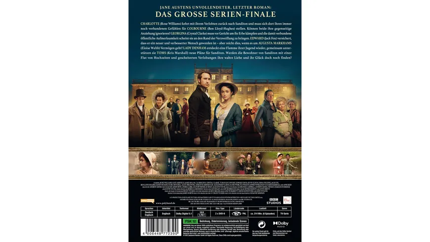 Jane Austen: Sanditon - Staffel 3  [2 DVDs]