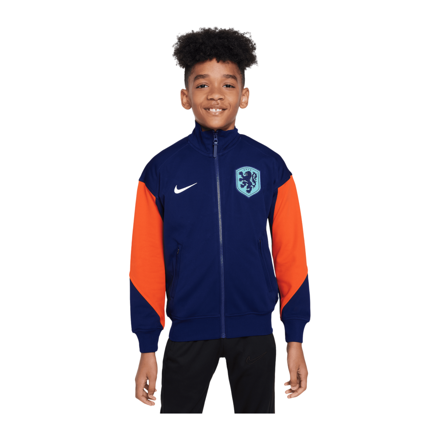 Nike Niederlande Academy Pro Anthem Jacke EM 2024 Kids Blau F492