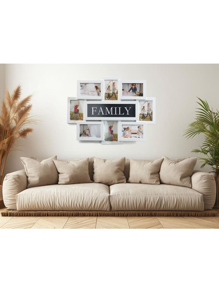 kobolo Bilderrahmen Collage FAMILY8 in Weiß günstig kaufen onesize