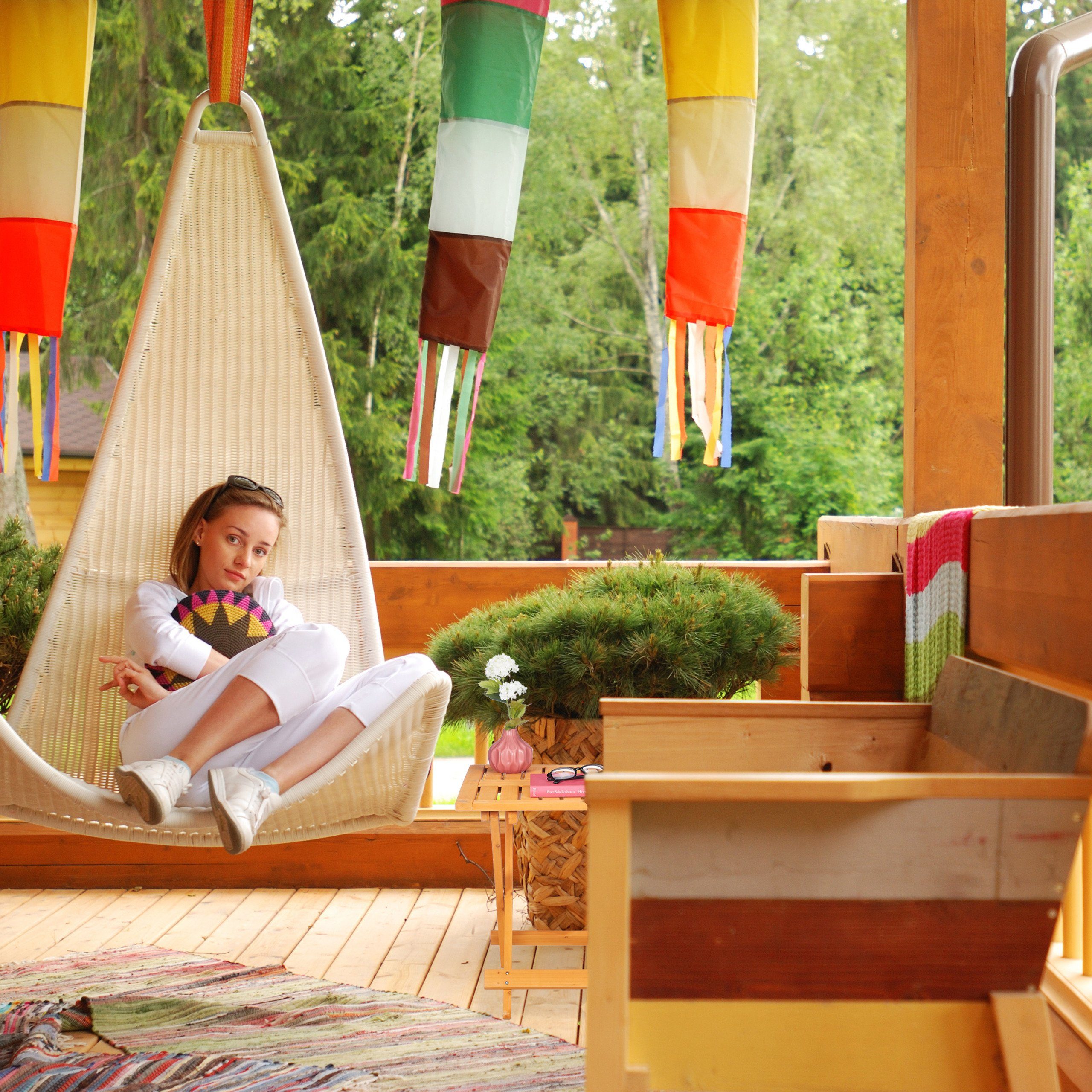 relaxdays Klapptisch Kleiner Klapptisch aus Holz