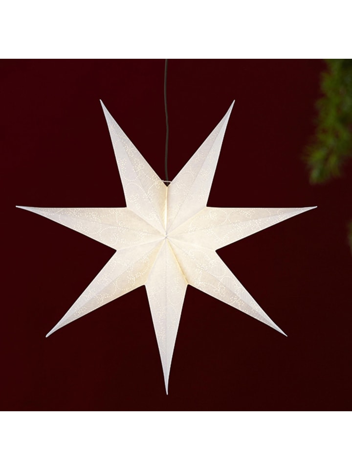 STAR Trading Papierstern 'Decorus', handgeschöpftes Papier, weiß, Ø 63cm günstig kaufen onesize