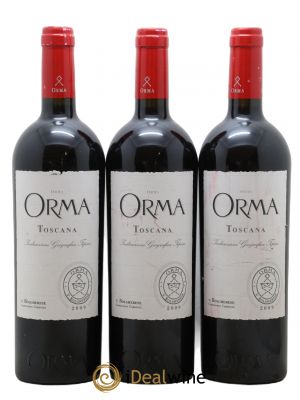 Italie Igt Toscane Orma Orma 2009 - Lot de 3 Bouteilles