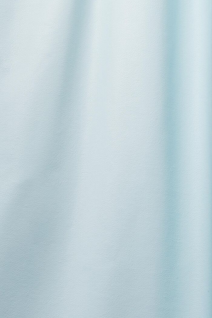 Hemdblusenkleid in Lederoptik