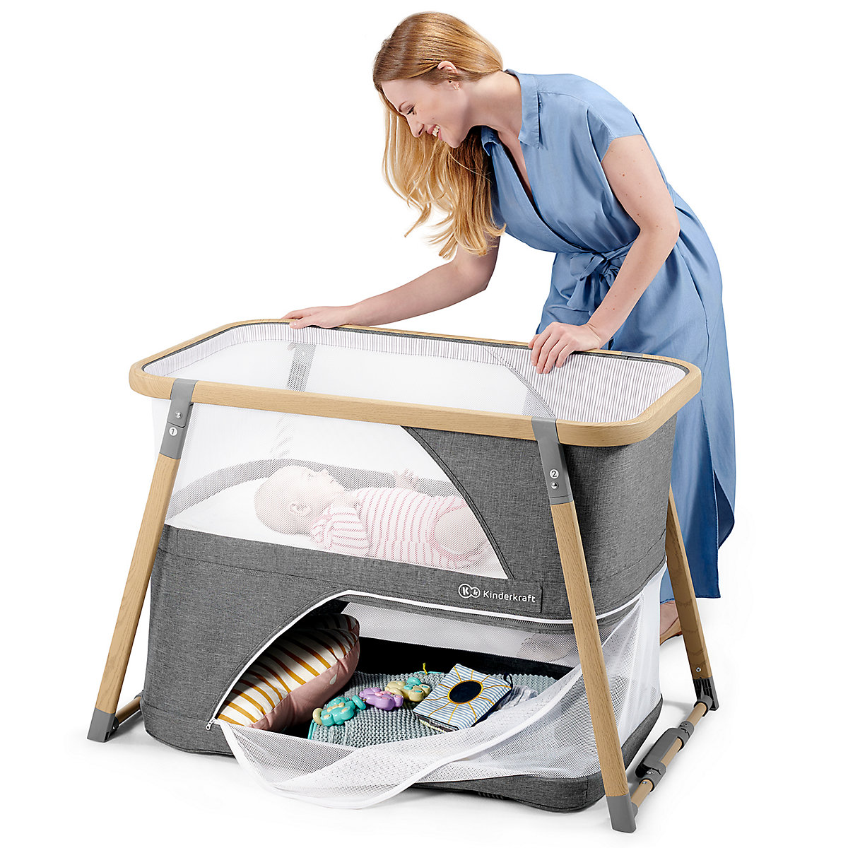 Reisebett Sofi, 4in1, grau