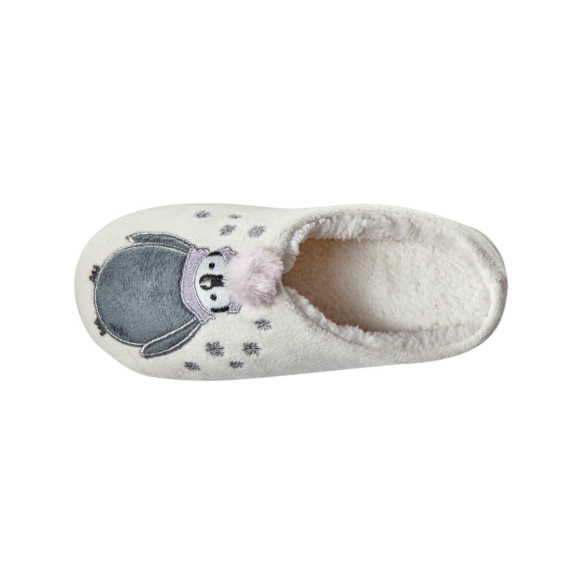Mules pompon pingouin