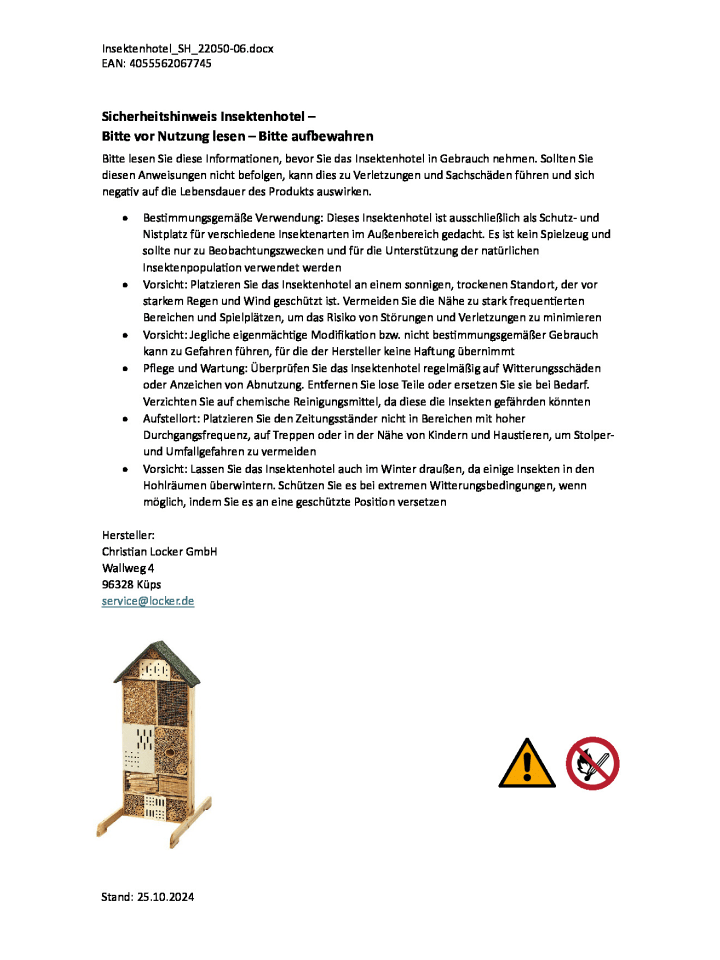 kobolo Gartendekoration BEEHAPPY200 in Braun günstig kaufen onesize