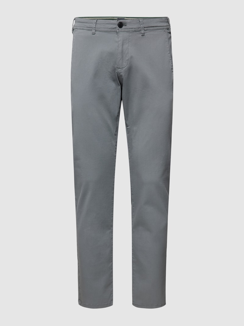 Super Slim Fit Chino mit Handytasche in mittelgrau