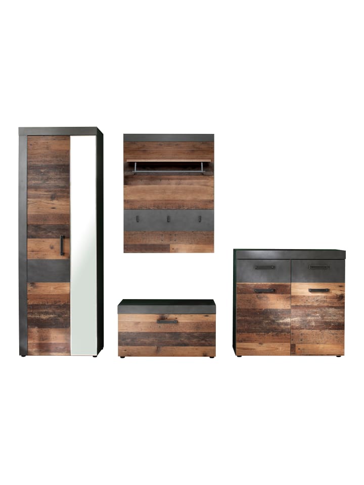 ebuy24 Garderobenaufstellung Irwin G Braun 265 x 37 cm günstig kaufen onesize