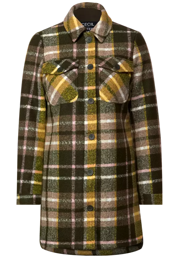 CECIL Langes Karo Overshirt