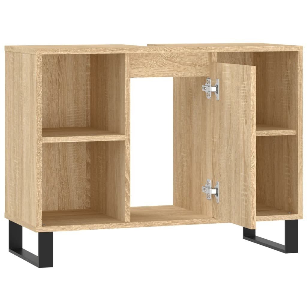 vidaXL Badezimmerspiegelschrank Badschrank Sonoma-Eiche 80x33x60 cm Holzwerkstoff (1-St)