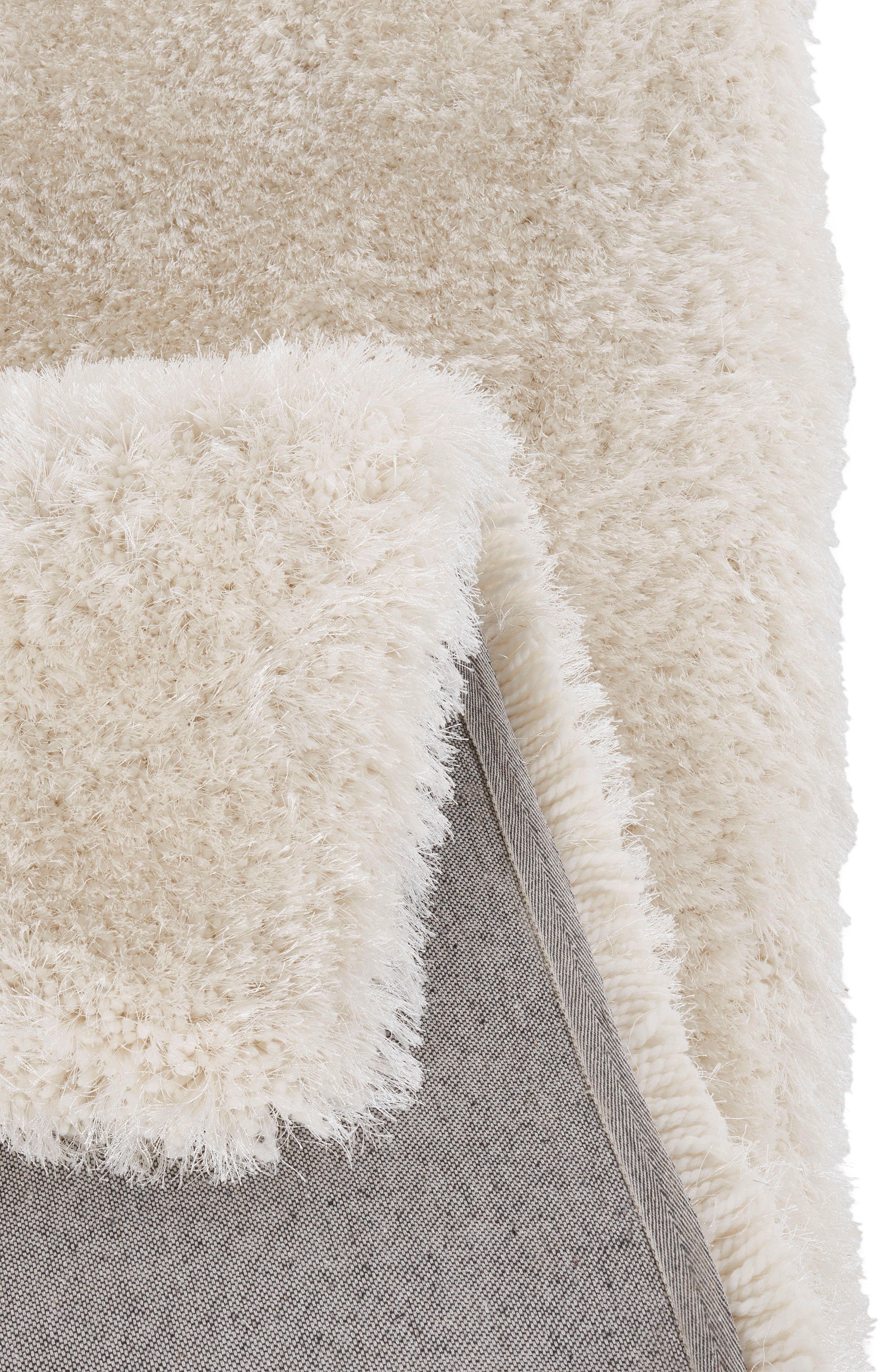 Hochflor-Läufer Micro exclusiv Teppich, Guido Maria Kretschmer Home&Living, rechteckig, Höhe: 78 mm, weich, Mikrofaser, unifarben, Schlafzimmer, Wohnzimmer, Esszimmer