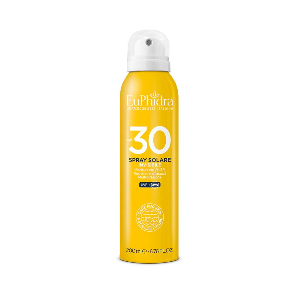 Neviditeľný opaľovací sprej SPF30 - Vysoko ochranný telový opaľovací sprej.