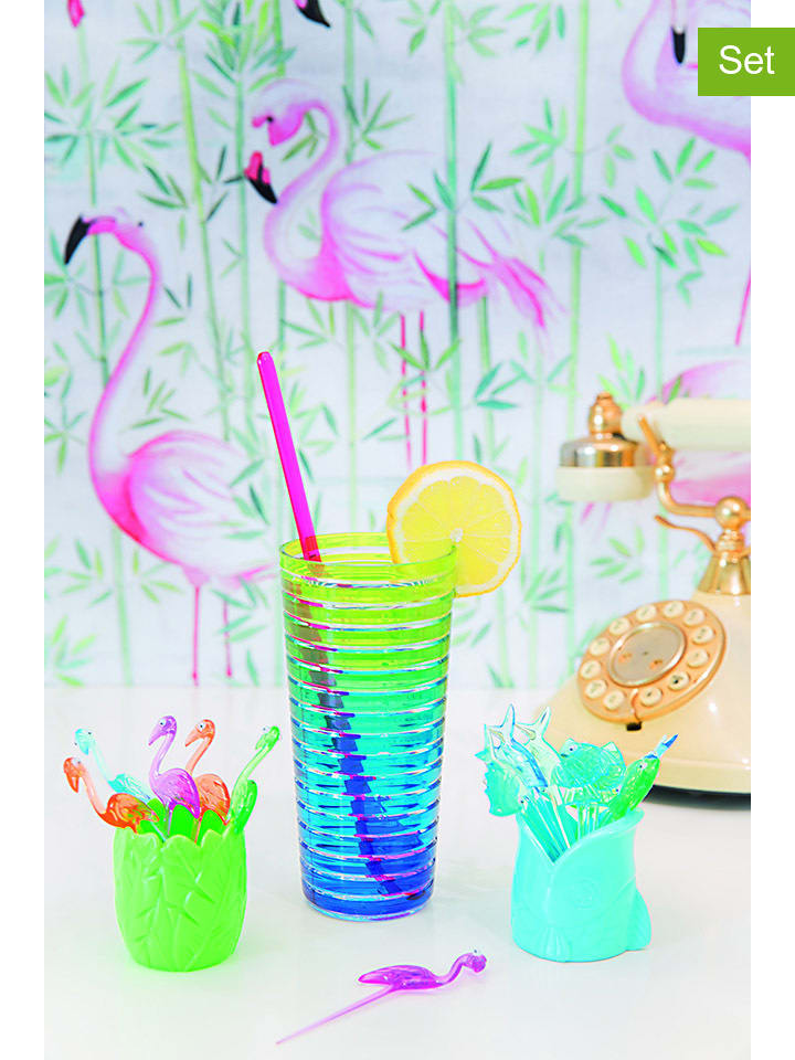 Zak Designs 2er-Set: Partypicker in Blau/ Grün - 2x 9 Stück günstig kaufen onesize