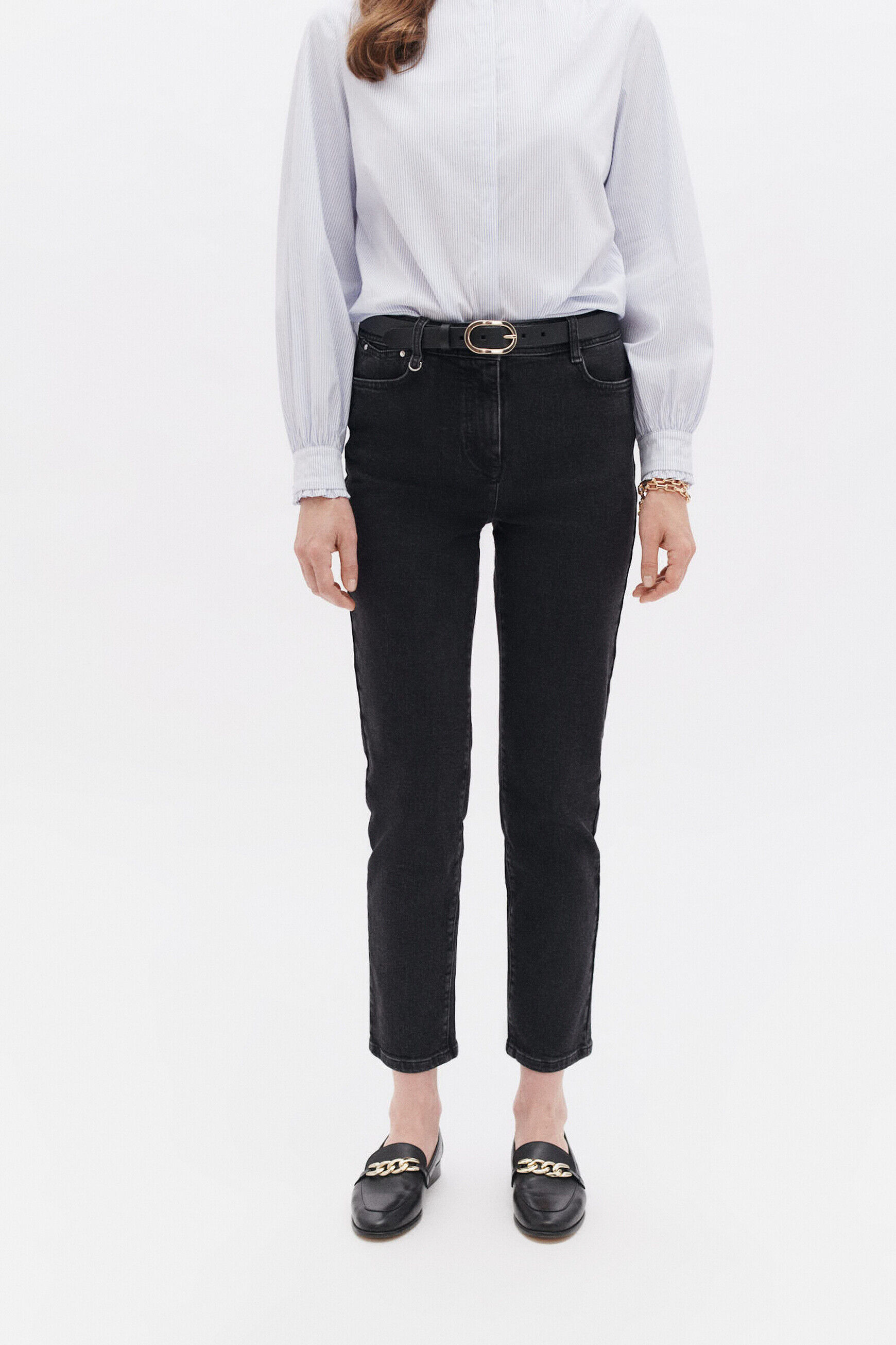 Pantalon plenny gris fonce femme