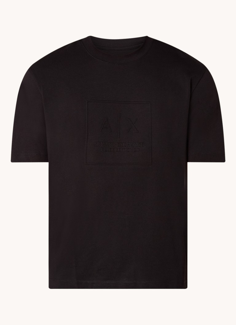 Tricou Armani Exchange cu logo brodat