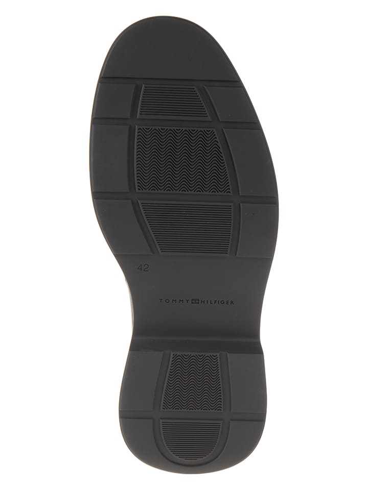 Tommy Hilfiger Shoes Leder-Mokassins in Schwarz günstig kaufen