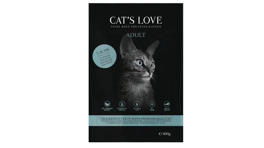 Cat's Love Trockenfutter Adult Lachs 400 g