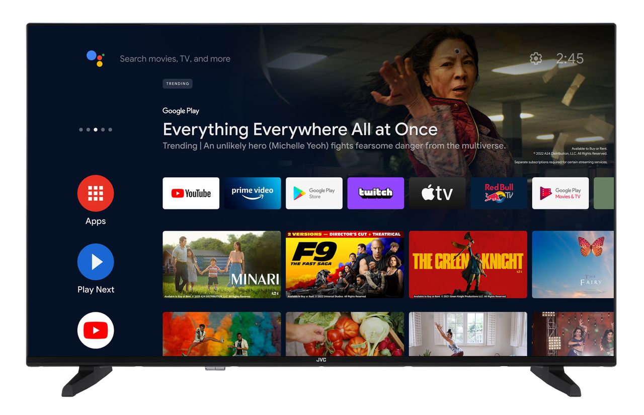 JVC LT-43VA3355 43 Zoll Fernseher / Android Smart TV (4K Ultra HD, HDR Dolby Vision, Dolby Atmos)