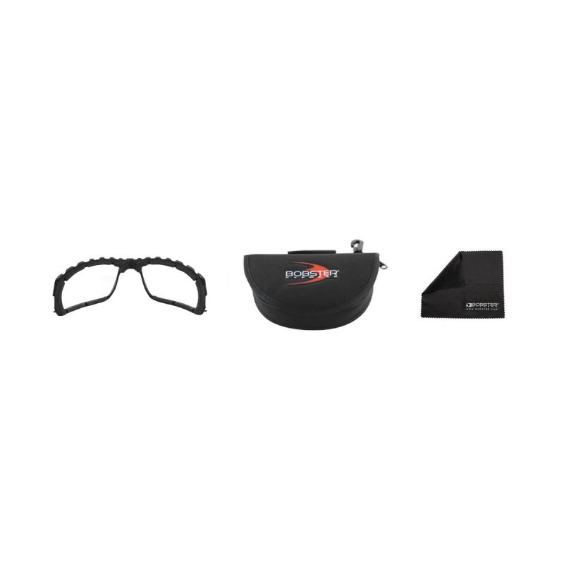 Bobster Tread Schwarze Brille Getönte ballistische Linse ANSI Z87 (BTRE001)