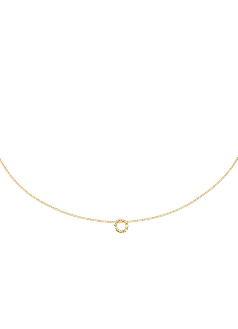 Jackie 14K gull Bubbly Circle-kjede laget av 14 karat gult gull