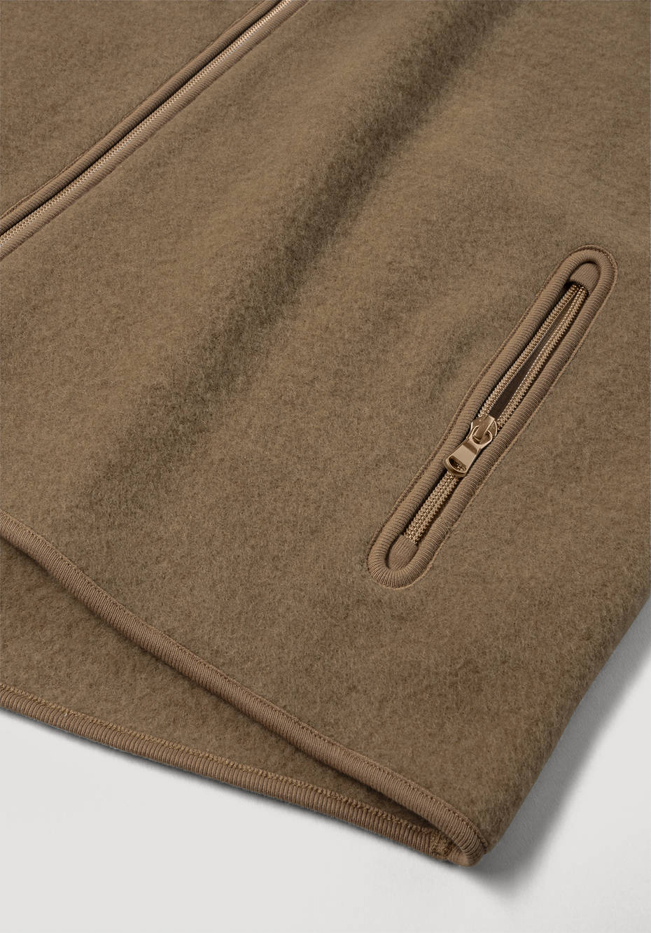Wollfleece Jacke aus reiner Bio-Merinowolle