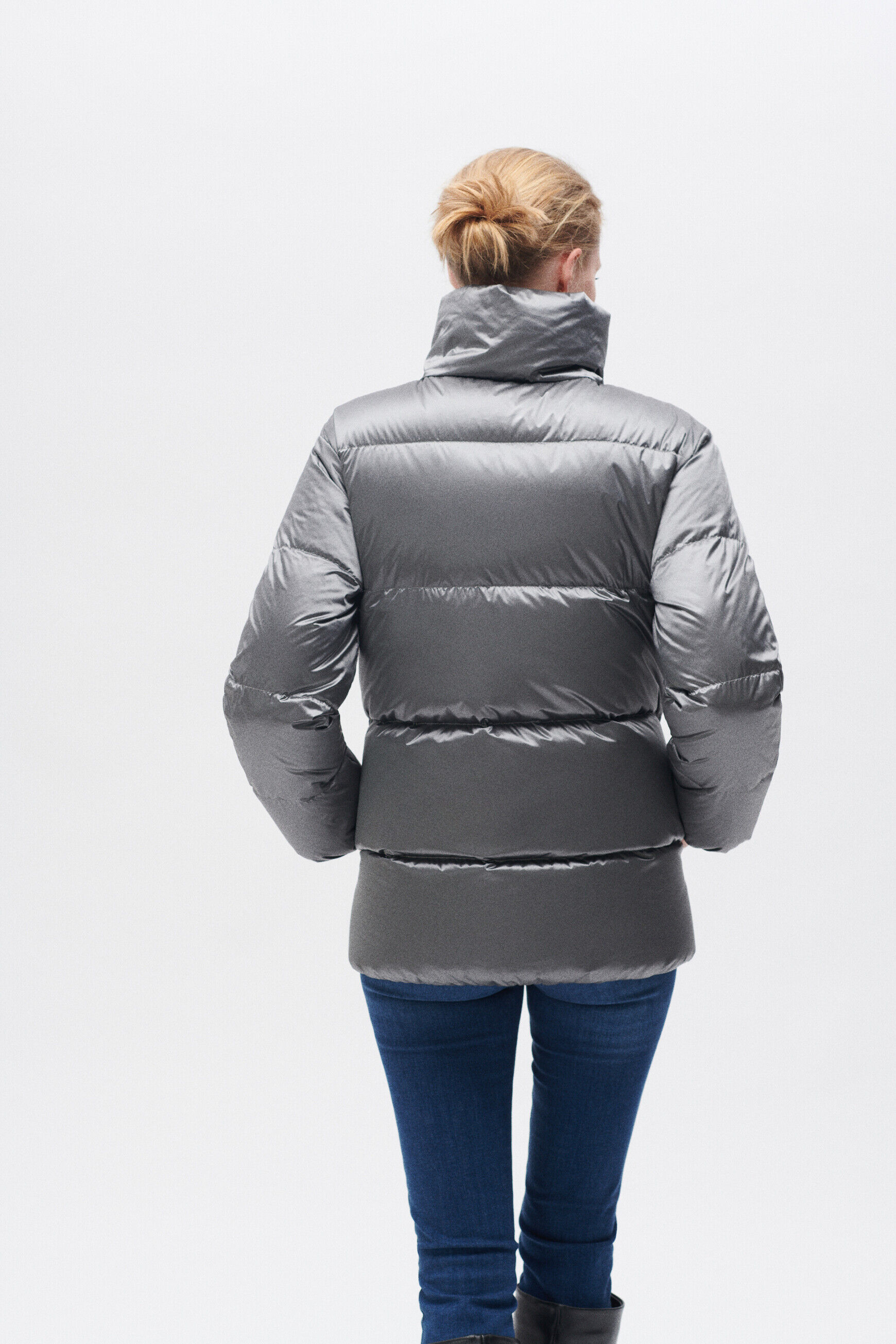 Doudoune gedeon gris fonce femme