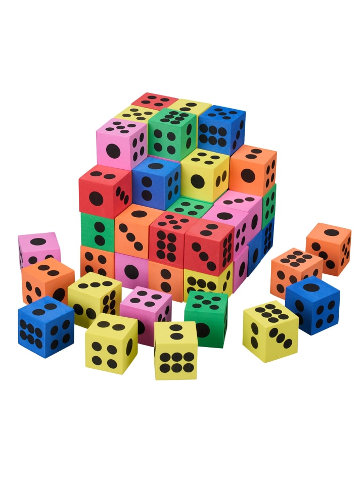 relaxdays 60 x Flüsterwürfel in Bunt - (B)4 x (H)4 x(T)4 cm günstig kaufen onesize