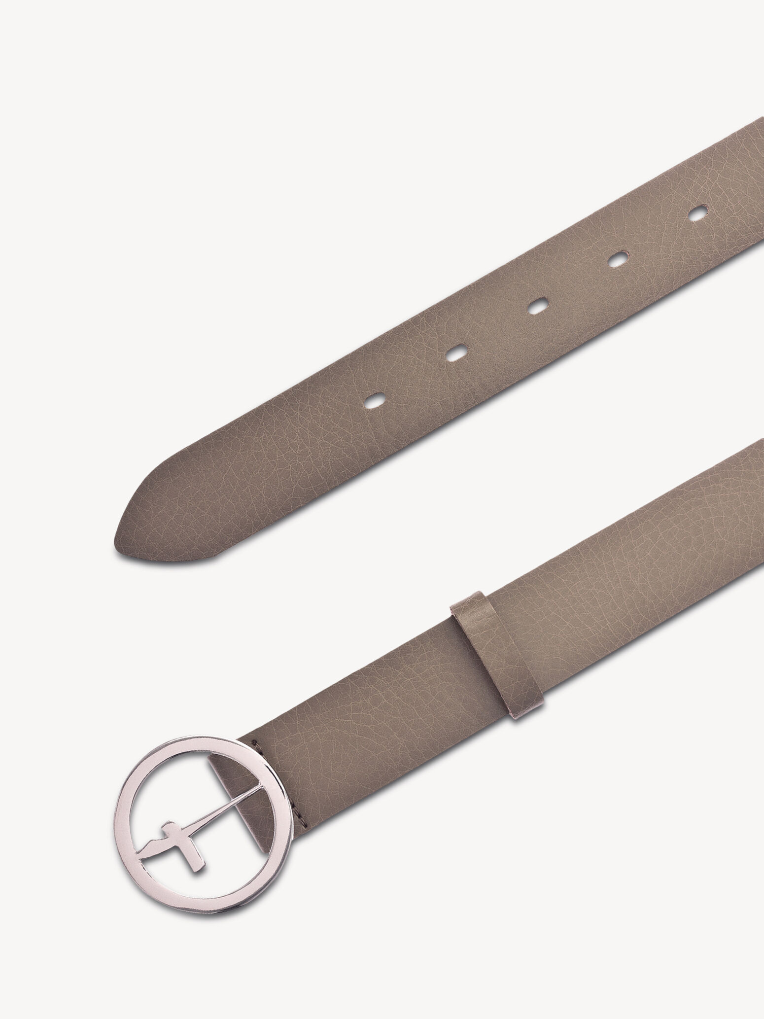 Ceinture en cuir - beige