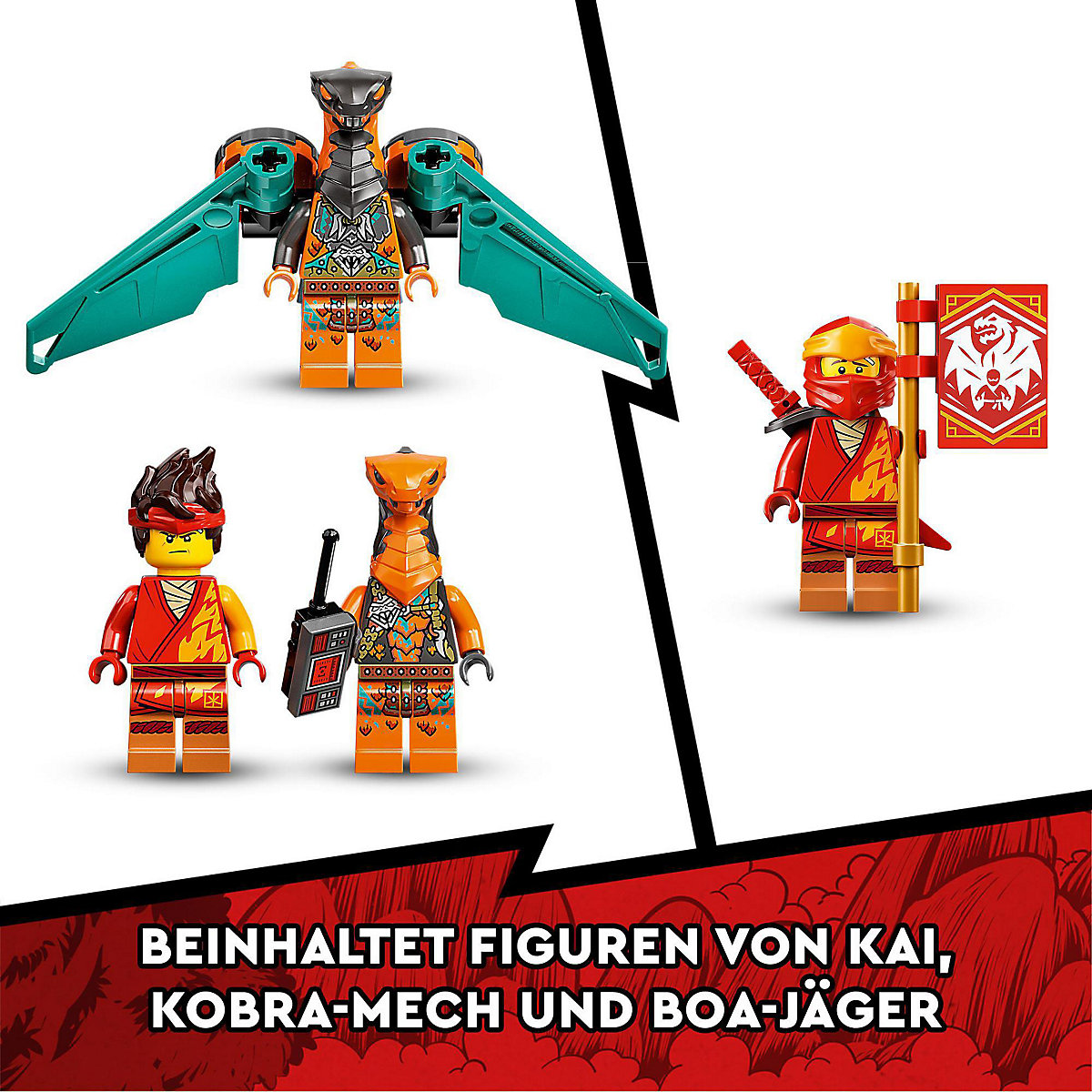 LEGO® Ninjago 71762 Kais Feuerdrache EVO