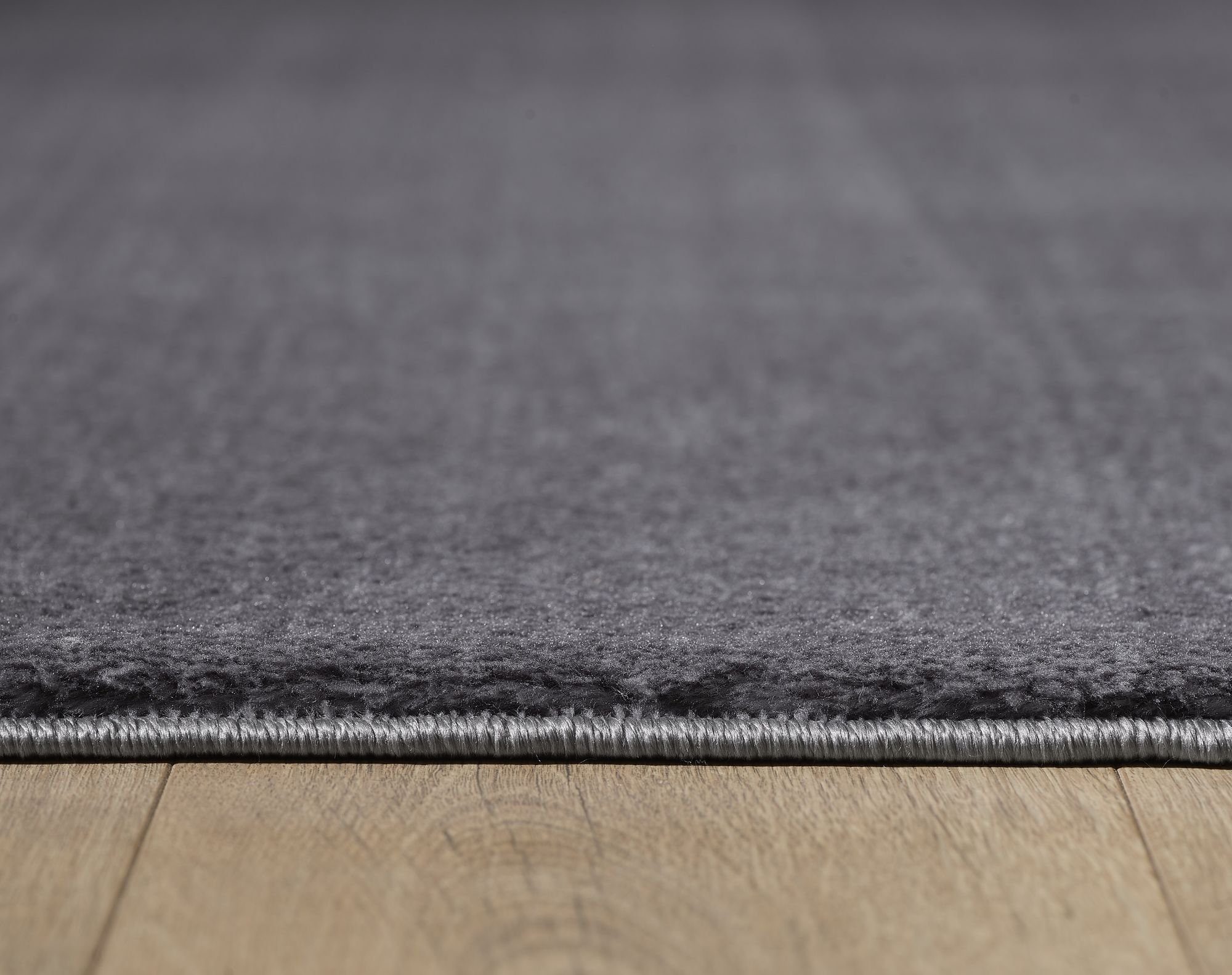Fellteppich Unicolor - Einfarbig, Carpetsale24, Rund, Höhe: 25 mm, Teppich Wohnzimmer Einfarbig Weich Plüsch Modern Shaggy