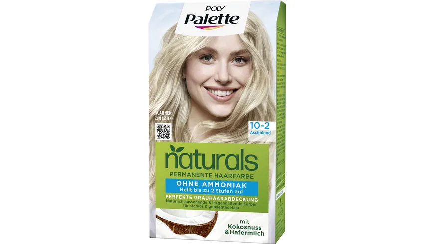 PALETTE NATURALS Permanente Haarfarbe Farbaufheller 10-2 - aschblond