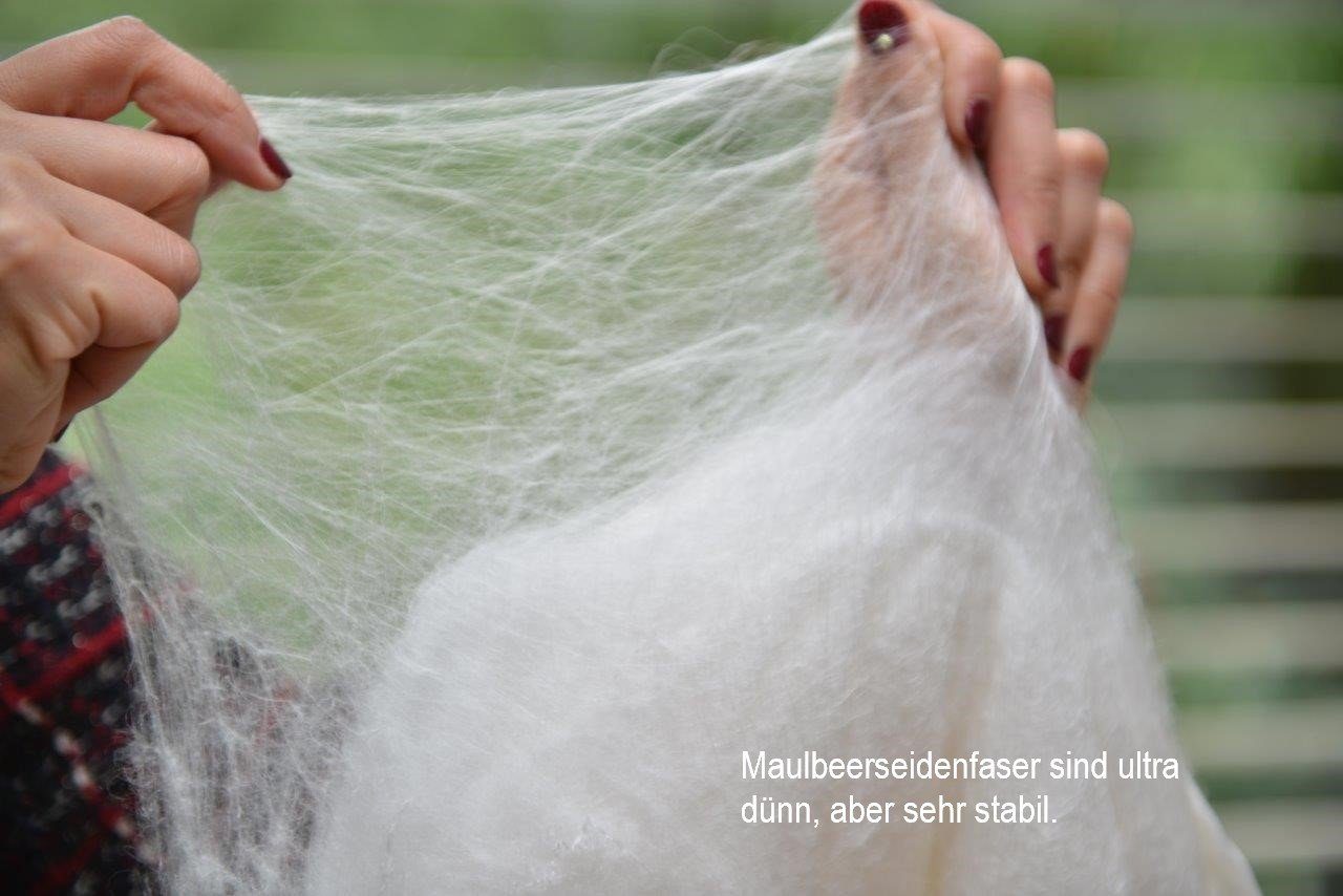 Naturfaserbettdecke, Seiden-Bettdecke aus 100% Maulbeerseide, orignee, Füllung: 100% Seide, Bezug: 100% Loycell, Hypoallergen, schlaffördernd, Garantie für einen erholsamen Schlaf