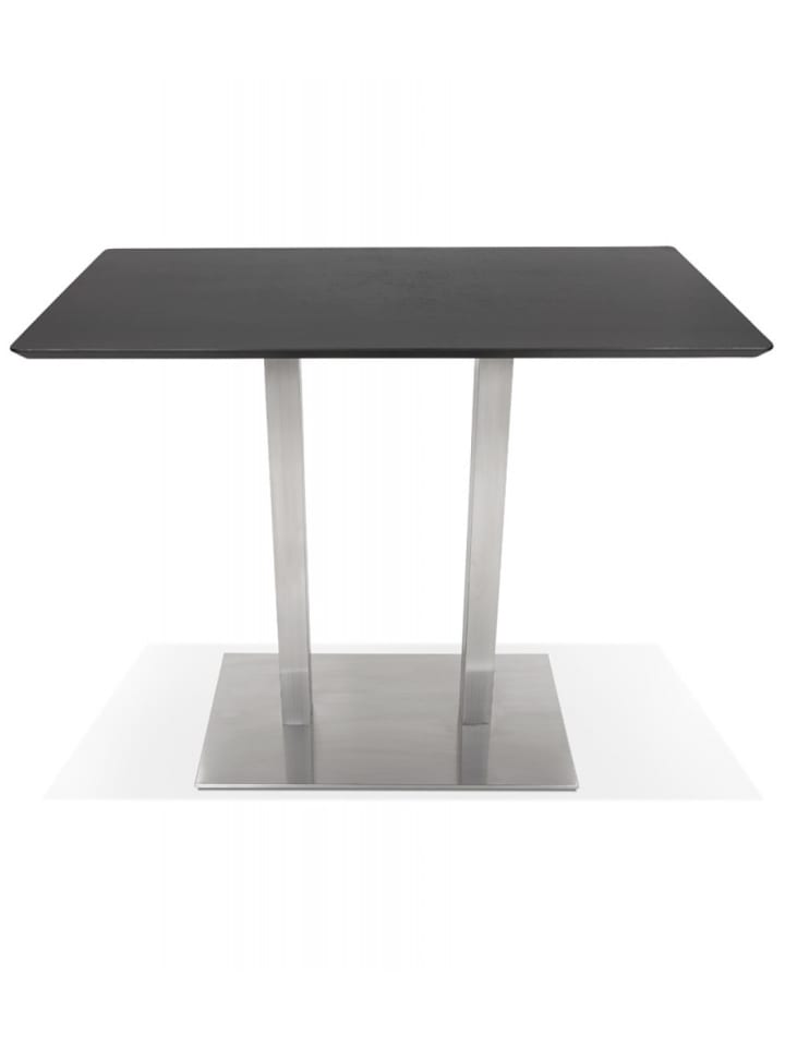 KADIMA DESIGN Hochtisch MAMBO BAR Schwarz Holz Metall | Modern Elegant in Schwarz günstig kaufen