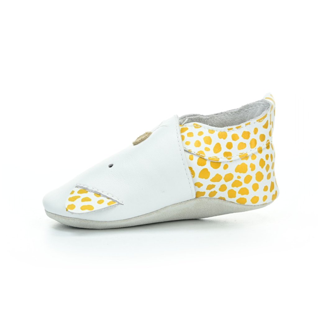 Bobux Dalmatin White (Soft Sole) Krabbelschuhe