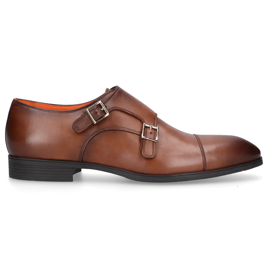 Santoni - Monk Schuhe 2110 HE braun - braun