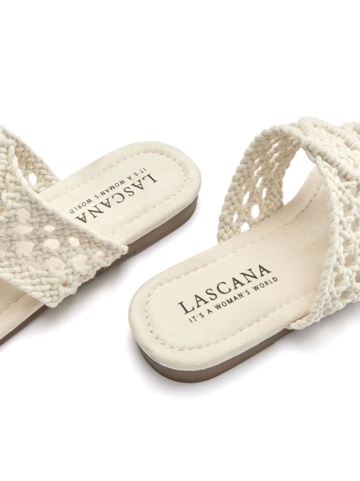 LASCANA Pantolette in beige günstig kaufen