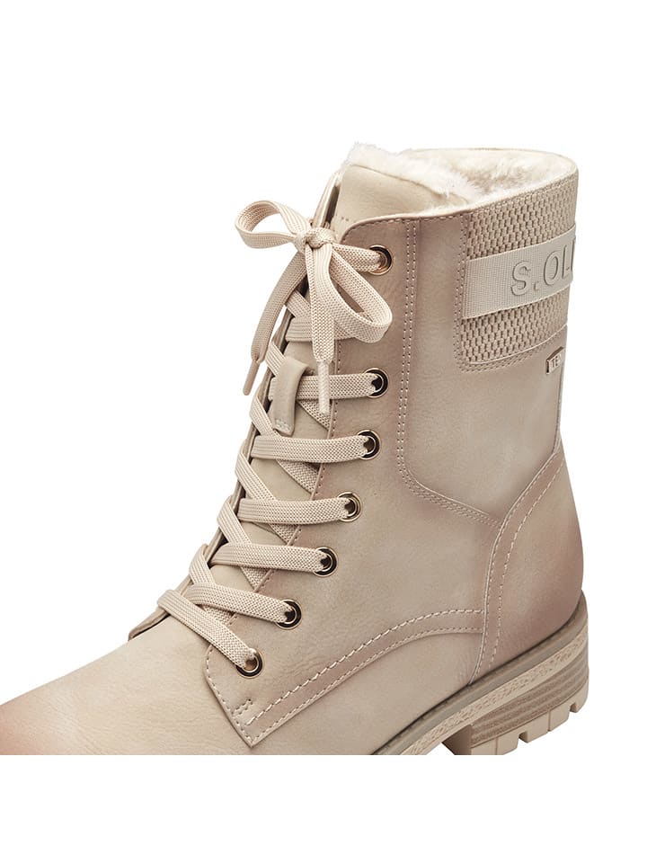 s.Oliver Boots in Beige günstig kaufen