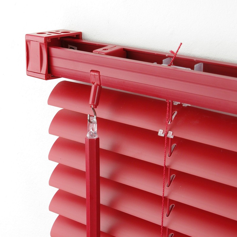 Bella Casa Kunststoff-Jalousie, rot, 220 x 80 cm