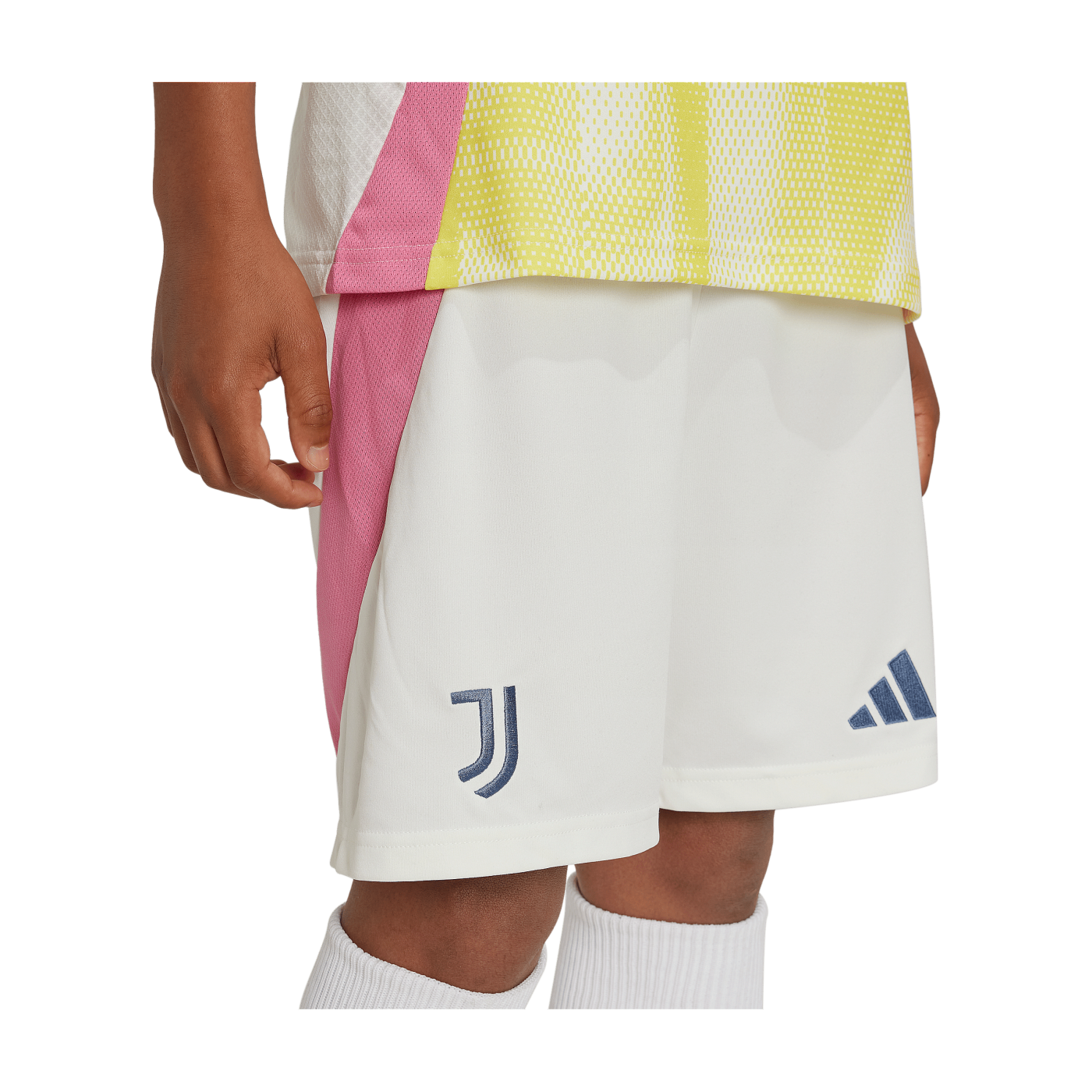 adidas Juventus Turin Short Away 2024/2025 Kids Weiss