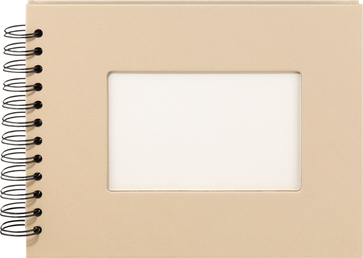 Fotoalbum Profi 23x18 cm, Beige mit weißen Innenseiten, 1 St