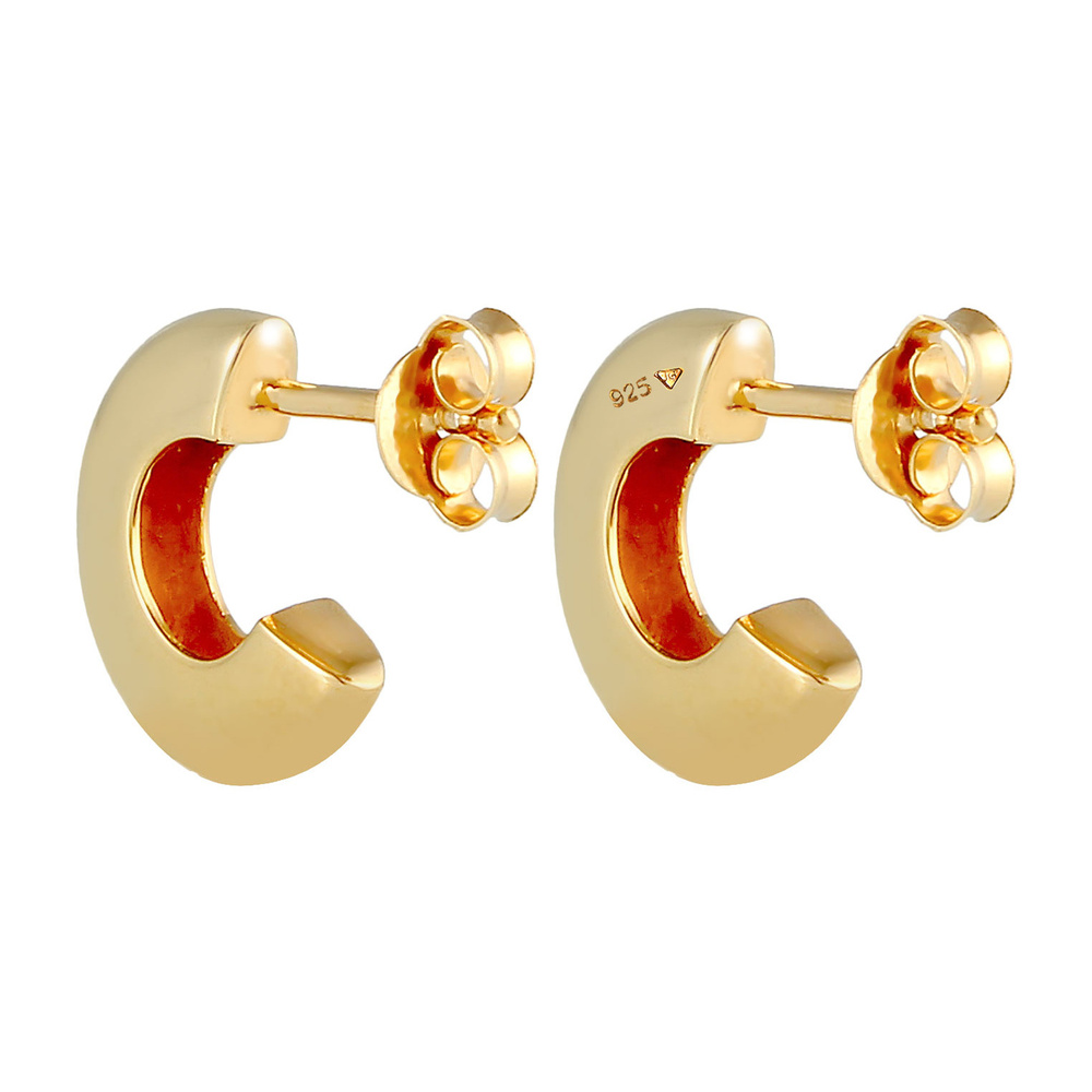 Elli Elli Boucles d'Oreilles Mesdames Créoles Elégant Filigrane Tendance Minimale en A Boucles d'oreilles