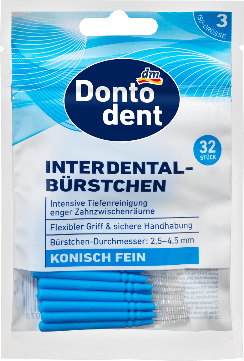Dontodent Interdentalbürsten blau 0,6 mm ISO 3, 32 St, 32 St