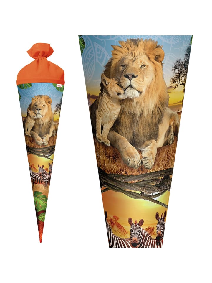 ROTH Schultüte groß Löwe 70 cm in Orange günstig kaufen onesize
