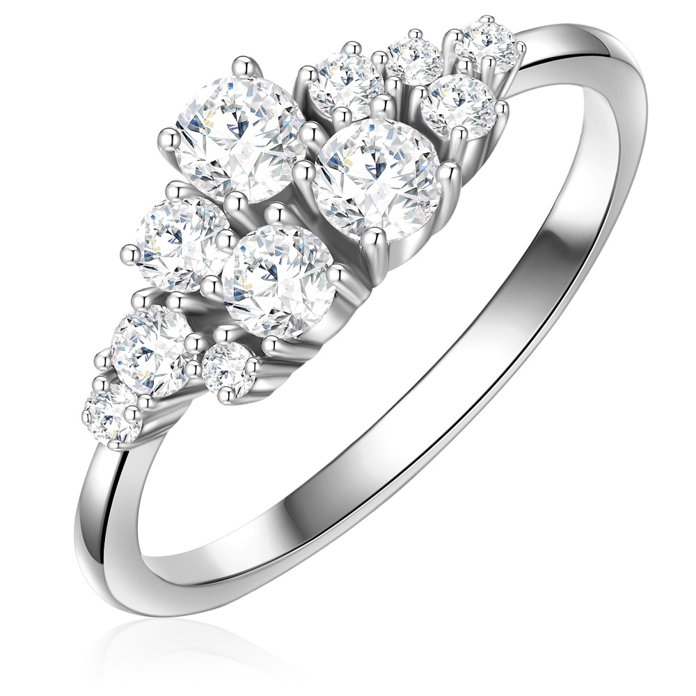 Glanzstücke München Bague en argent Argent sterling Oxyde de zirconium (CZ) en Argent Bague