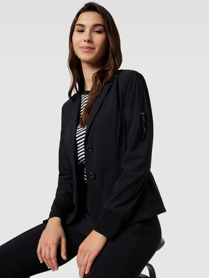 Blazer mit aufgesetzten Taschen in black