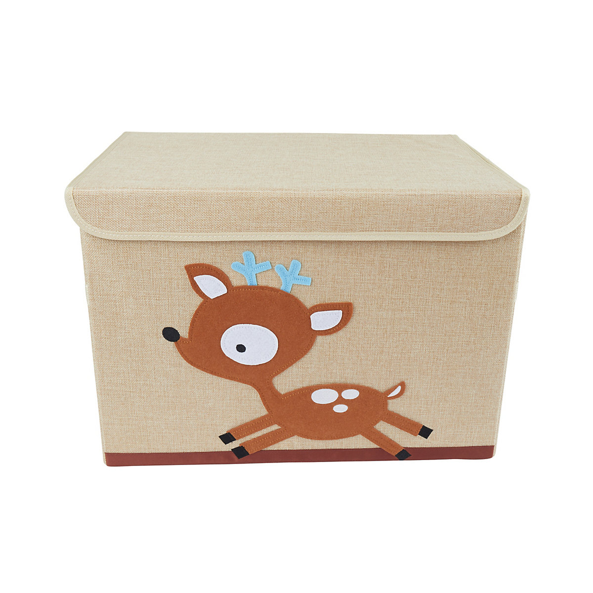 Aufbewahrungsbox mit Deckel Kinder Spielzeugkiste 65 L faltbar Staubox Stoffbox Aufbewahrungsboxen