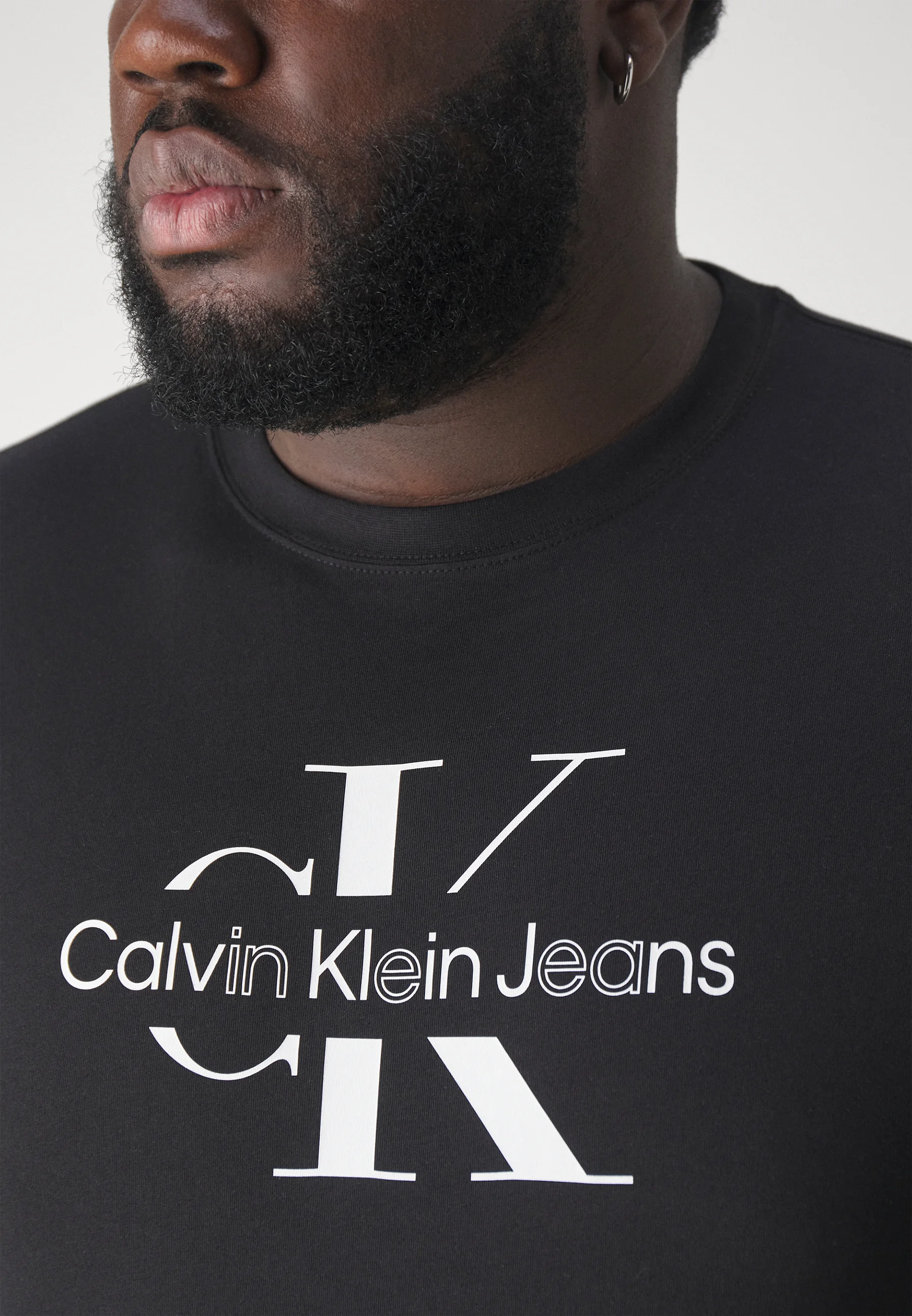 Calvin Klein Jeans Plus DISRUPTED OUTLINE LOGO - Camiseta con estampado